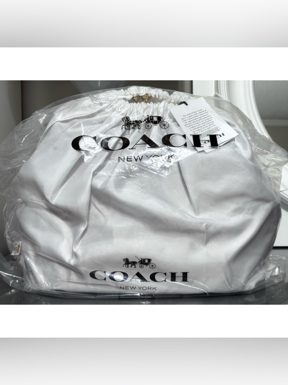 COACH Large Kisslock Frame Bag In Crystal Signature Jacquard - Picture 11 of 14